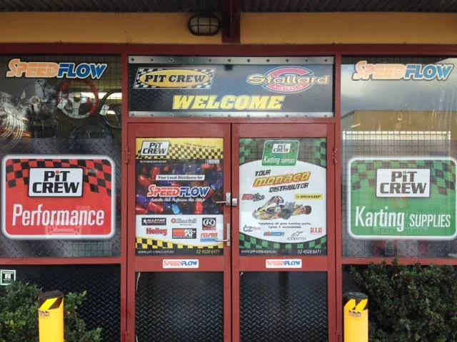 Service counter inside Pit Crew
